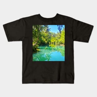 Beto Lagoon, Barobo, Surigao del Sur, Mindanao, Philippines Kids T-Shirt